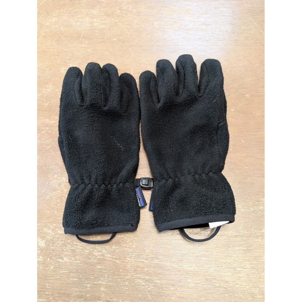 Patagonia Synchilla Fleece Gloves Black Recycled Polyester Warm Winter Unisex